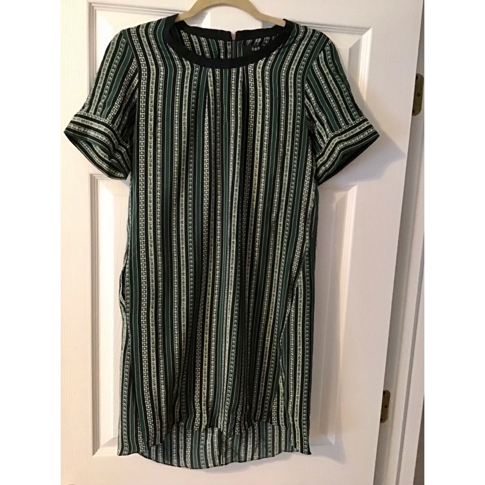 SEA silk shift dress with pockets